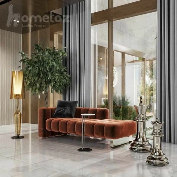 کاناپه پایه استیل مدرن طرح لاوین