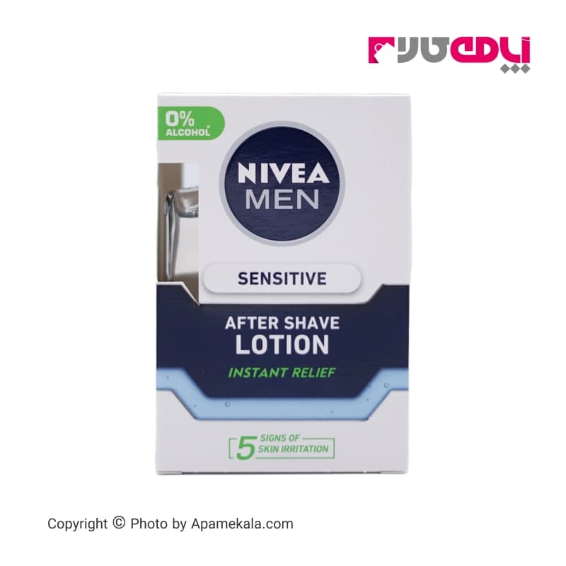 لوسیون افتر شیو نیوآ nivea مدل sensitive Instant Relief حجم 100 میل — تصویر ۲