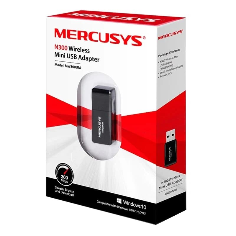 کارت شبکه بیسیم مرکوسیس مدل N300 MW300UM 300Mbps — تصویر ۲