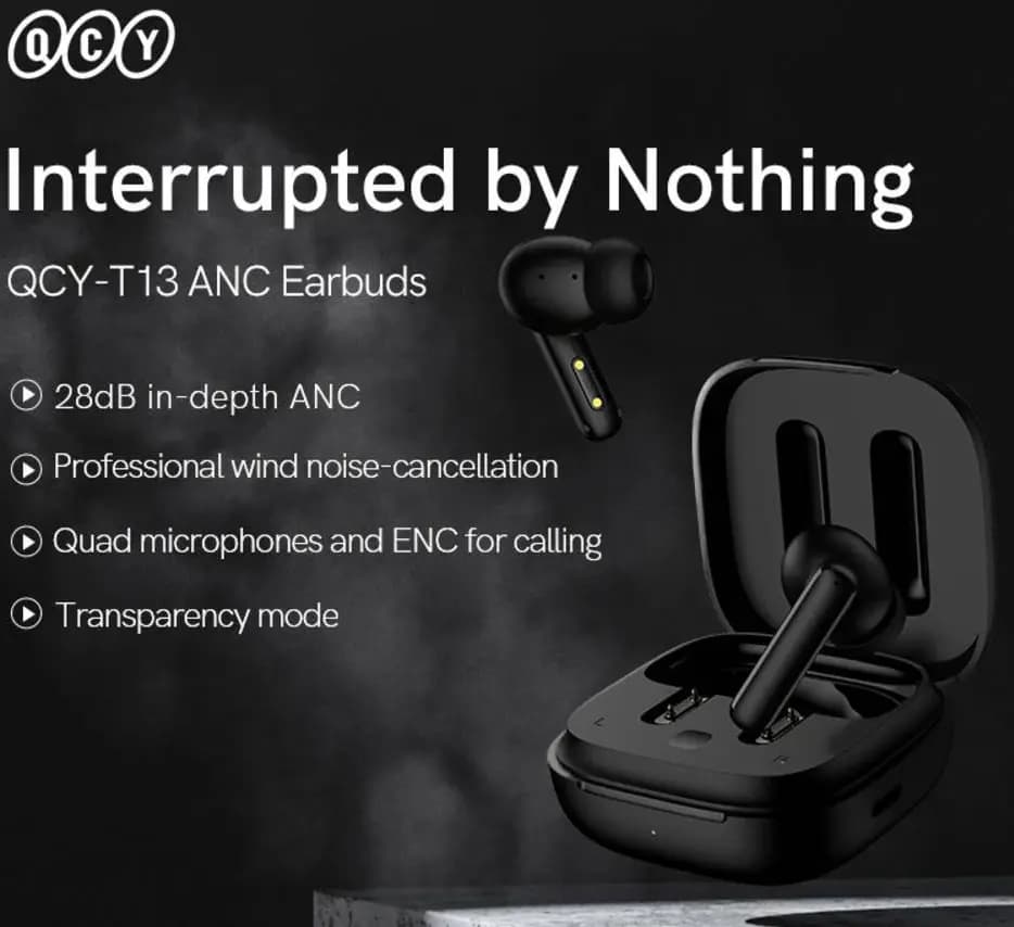 هدفون بلوتوثی شیائومی مدل Qcy T13 Anc Bluetooth Earphones — تصویر ۱۰