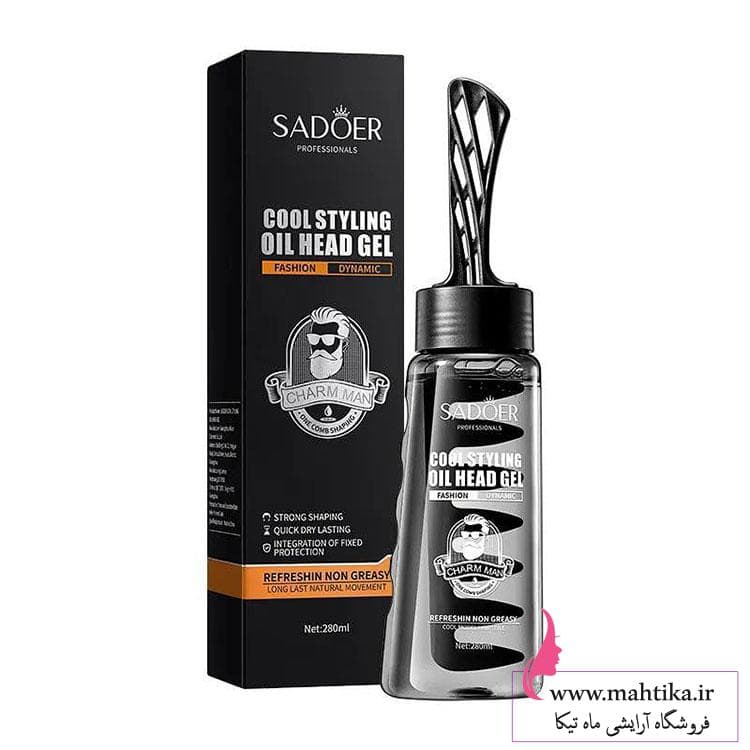 ژل موی شانهدار SADOER – استایل حرفهای فقط در چند ثانیه — تصویر ۴