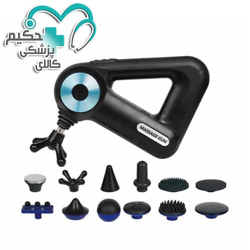 ماساژور تفنگی مثلثی 12 و 9 سر MASSAGE GUN