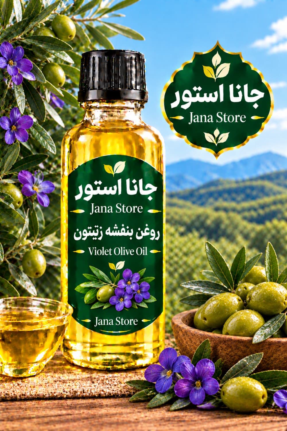 روغن بنفشه زیتون (60میلی )
