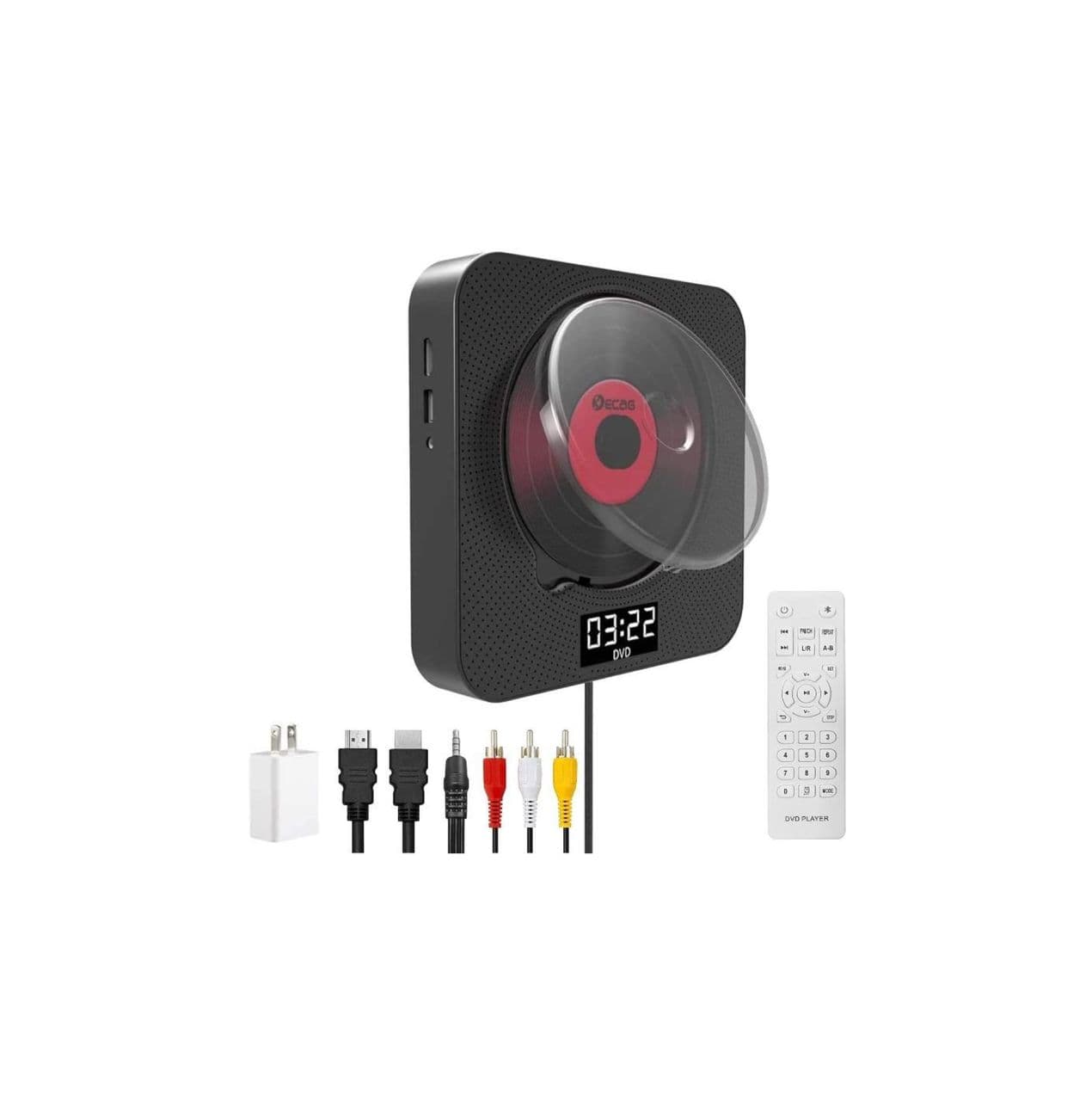 پخش کننده DVD/CD بلوتوثی قابل نصب روی دیوار USB AV HDMI FM برند KECAG