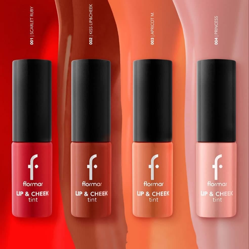 تینت مایع لب و گونه فلورمارflormar مدل Lip & Cheek Tint همه شماره ها — تصویر ۲