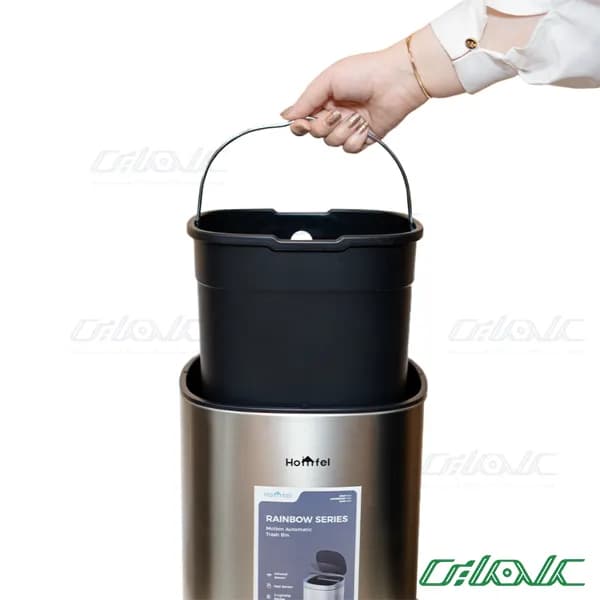 سطل زباله هوشمند مربع هومفل مدل 281-221 (8L) — تصویر ۷