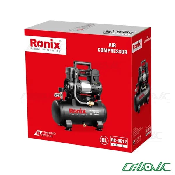 کمپرسور باد 6 لیتری سایلنت رونیکس مدل 0612RC — تصویر ۴