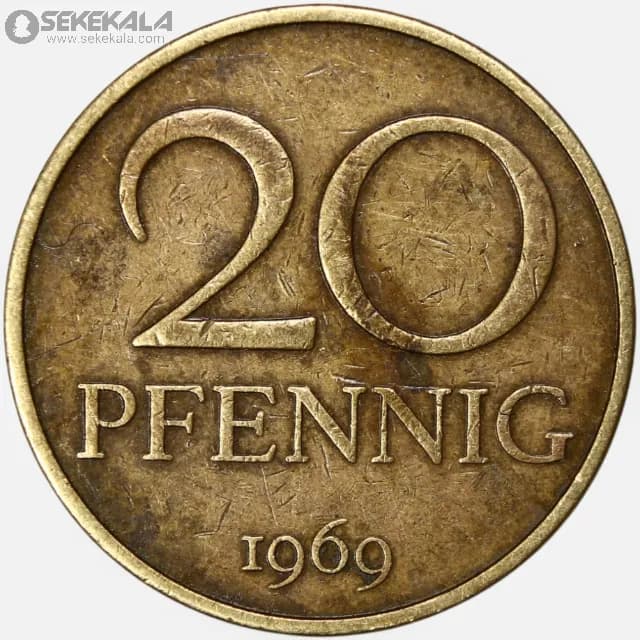 سکه 20 فنیگ آلمان شرقی 1969
