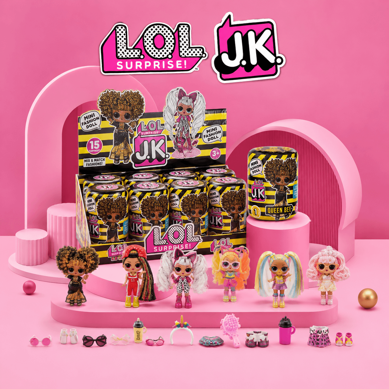 عروسک LOL Surprise سری J.K با 12 سورپرایز
