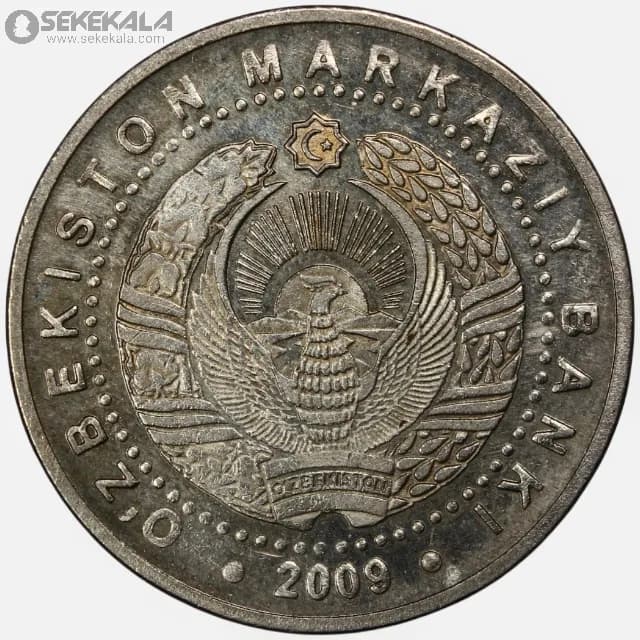 سکه 100 سوم ازبکستان 2009 (AU) — تصویر ۳