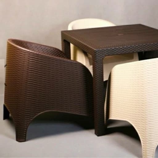 میز و صندلی ناهارخوری فضای باز چهار نفره طرح مبل با تشک خصوص فضای باز – حیاط – تراس – دکور- ارسال رایگان به کل مبلمان اورلین مدل 959254