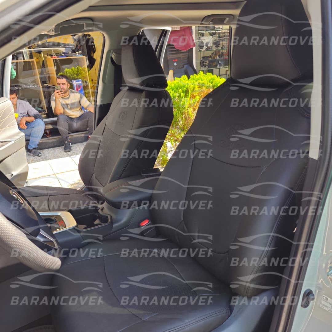 روکش صندلی تویوتا رافور (RAV 4) مدل 2024-2025 چرم رنگ مشکی — تصویر ۲