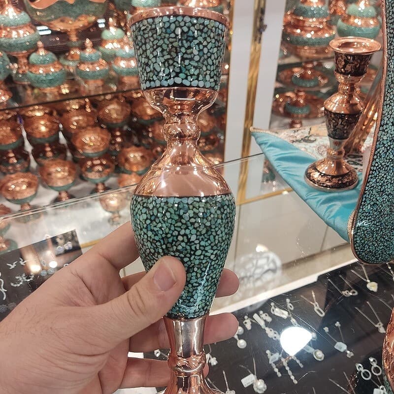سرویس هفت سین فیروزه کوبی 10 تکه مدل 50 — تصویر ۴