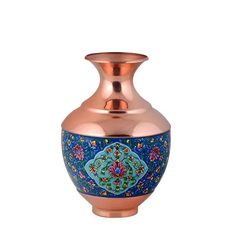 گلدان مس و پرداز مدل بلونی ارتفاع 23