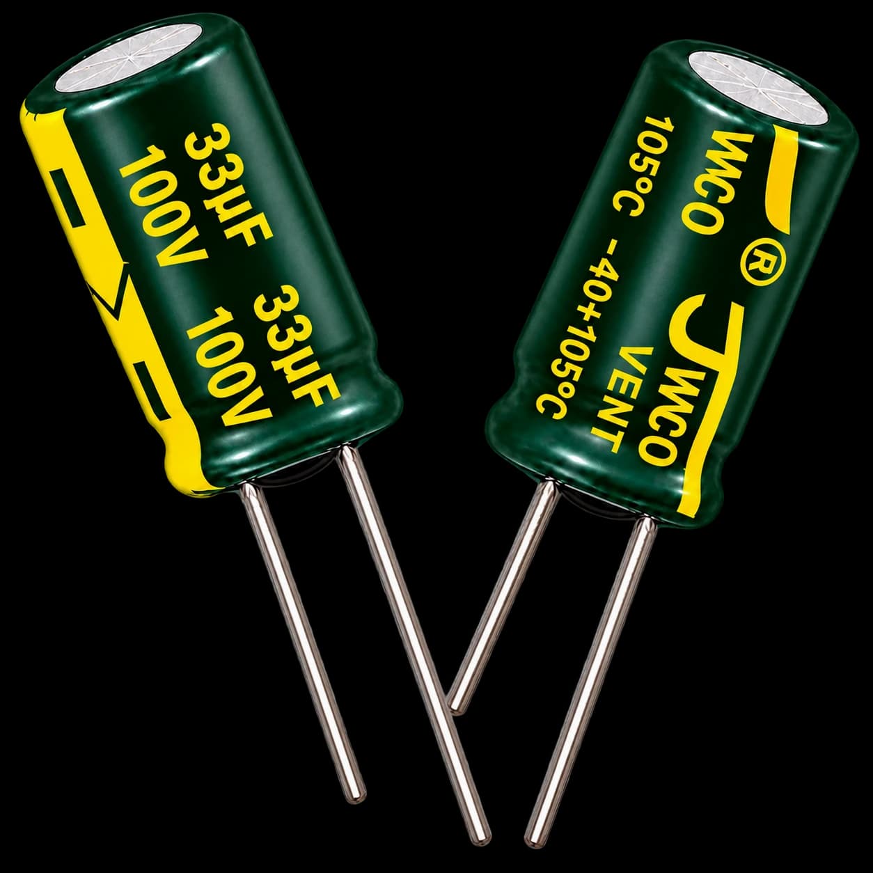 خازن JWCO Green 33µF 100V