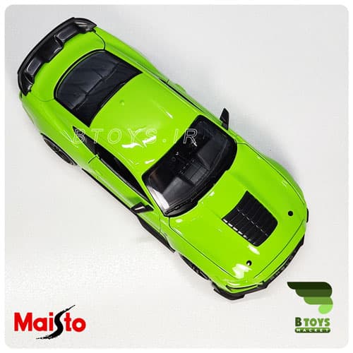 ماکت ماشین فلزی موستانگ شلبی جی تی 500 سبز( Mustang Shelby GT500 Maisto) — تصویر ۶