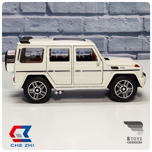 ماکت ماشین فلزی مرسدس بنز جی کلاس چژی سفید(Benz G-class Chezhi) — تصویر ۷