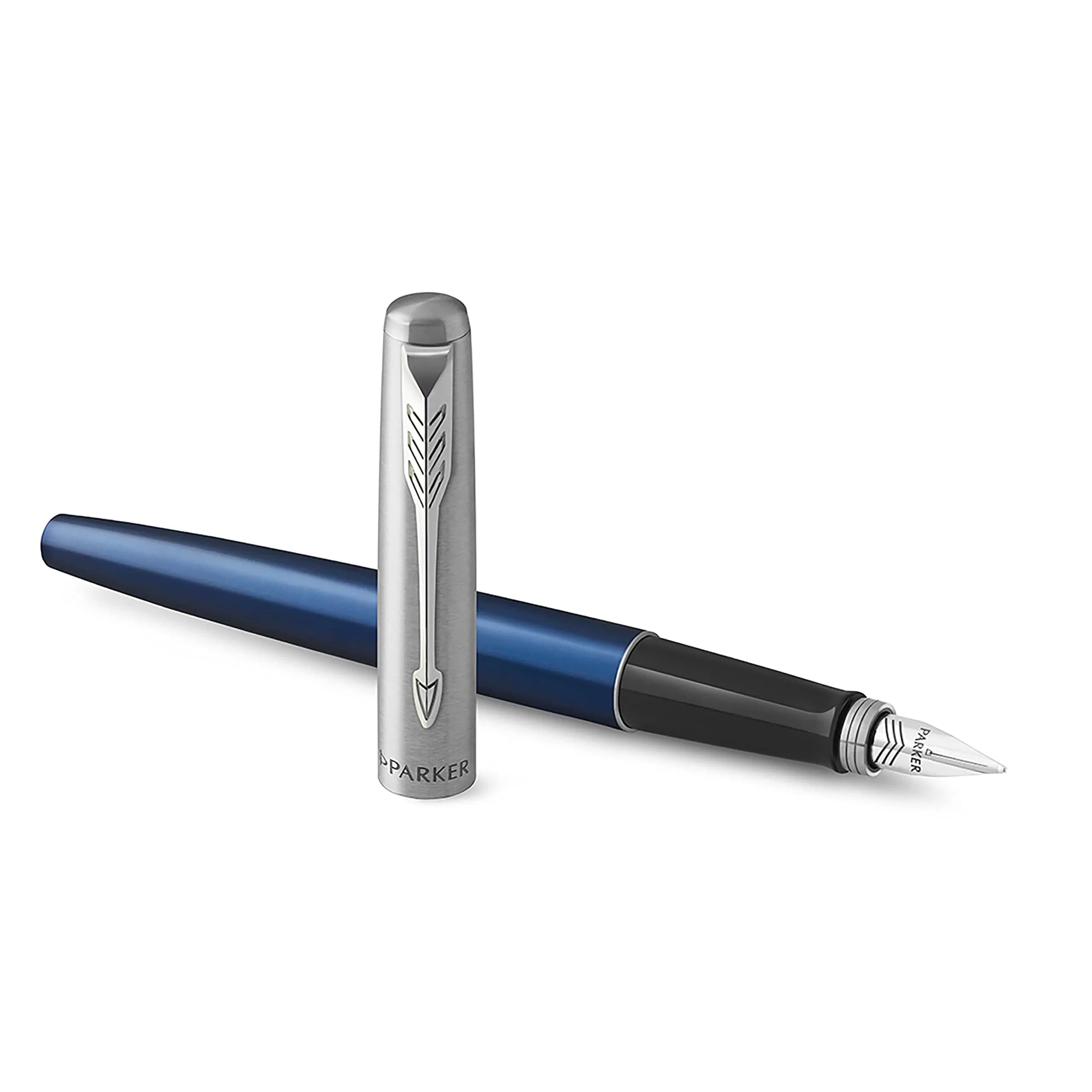 خودنویس ژوتر تمام استیل رنگی گیره کروم – Parker Jotter Fountain Pen — تصویر ۴