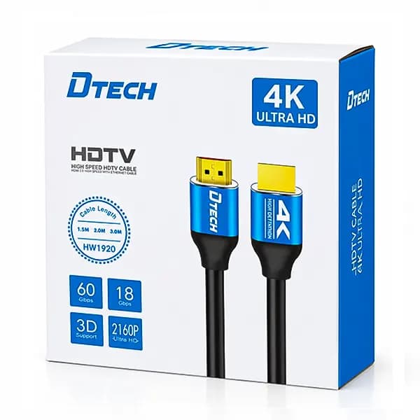 کابل DTECH HDMI 4K / V2 طول 20 متر — تصویر ۳