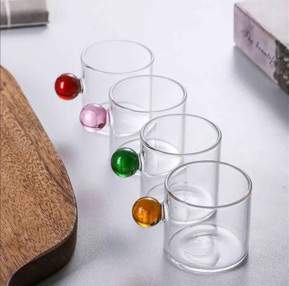 قهوه خوری پیرکس دسته گوی (8876) ست 6عددی