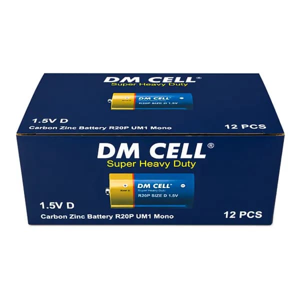 باتری بزرگ شیرینک DM CELL مدل R20P بسته 2 عددی — تصویر ۳