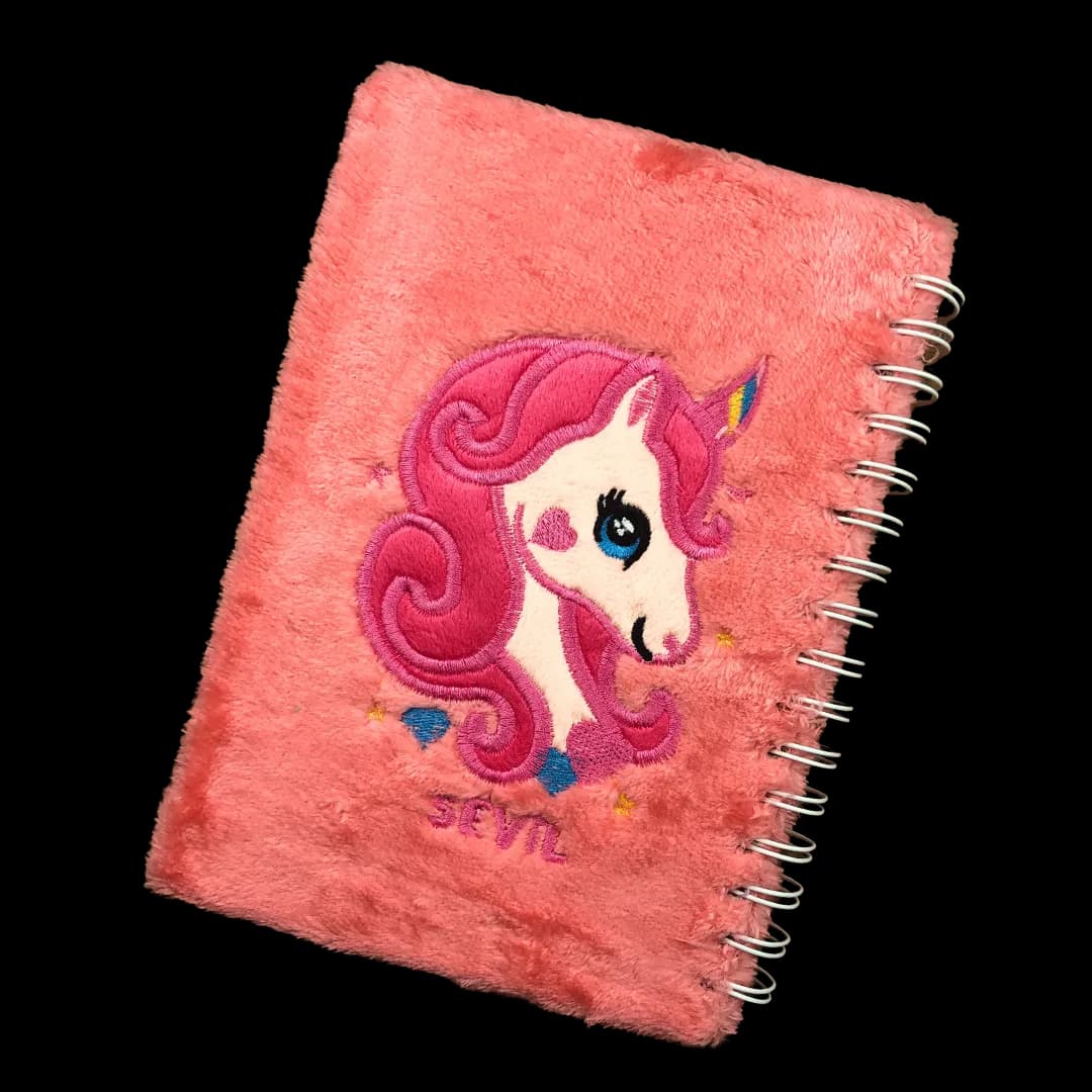 دفتر سیمی یونیکورن پشمالو | مدل فِلافی (Fluffy Unicorn) — تصویر ۵