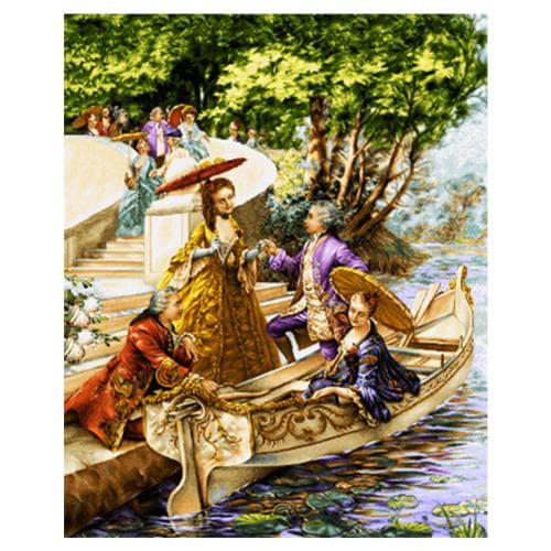 نخ و نقشه فرانسوي طرح قايق عشق كد 24392