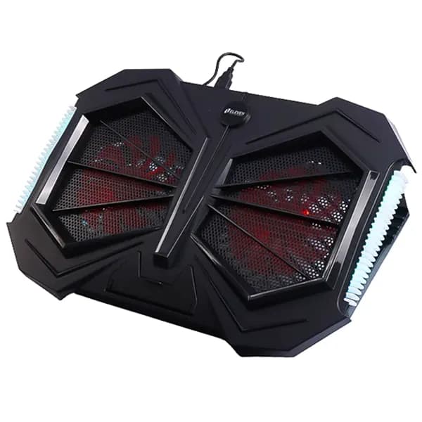 پایه خنک کننده 2 فن لپ تاپ RGB ایلون مدل N707 — تصویر ۴