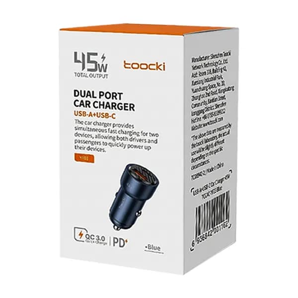 شارژر فندکی دو پورت TOOCKI 48W مدل TQ-CC21 — تصویر ۲