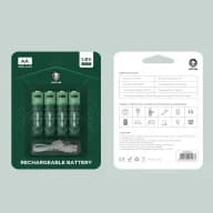 پک ۴ عددی باتری قلمی شارژی گرین لاین Green Lion AA Rechargeable Battery — تصویر ۵