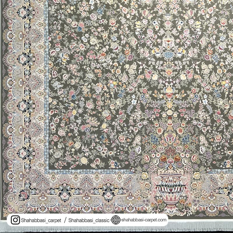 فرش کلاسیک کد 5006 زغالی — تصویر ۴