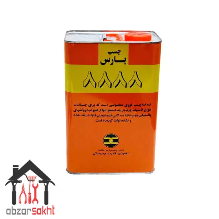 چسب صنعتی پارس ۸۸۸۸ گالن 4 لیتری بسته 6 عددی