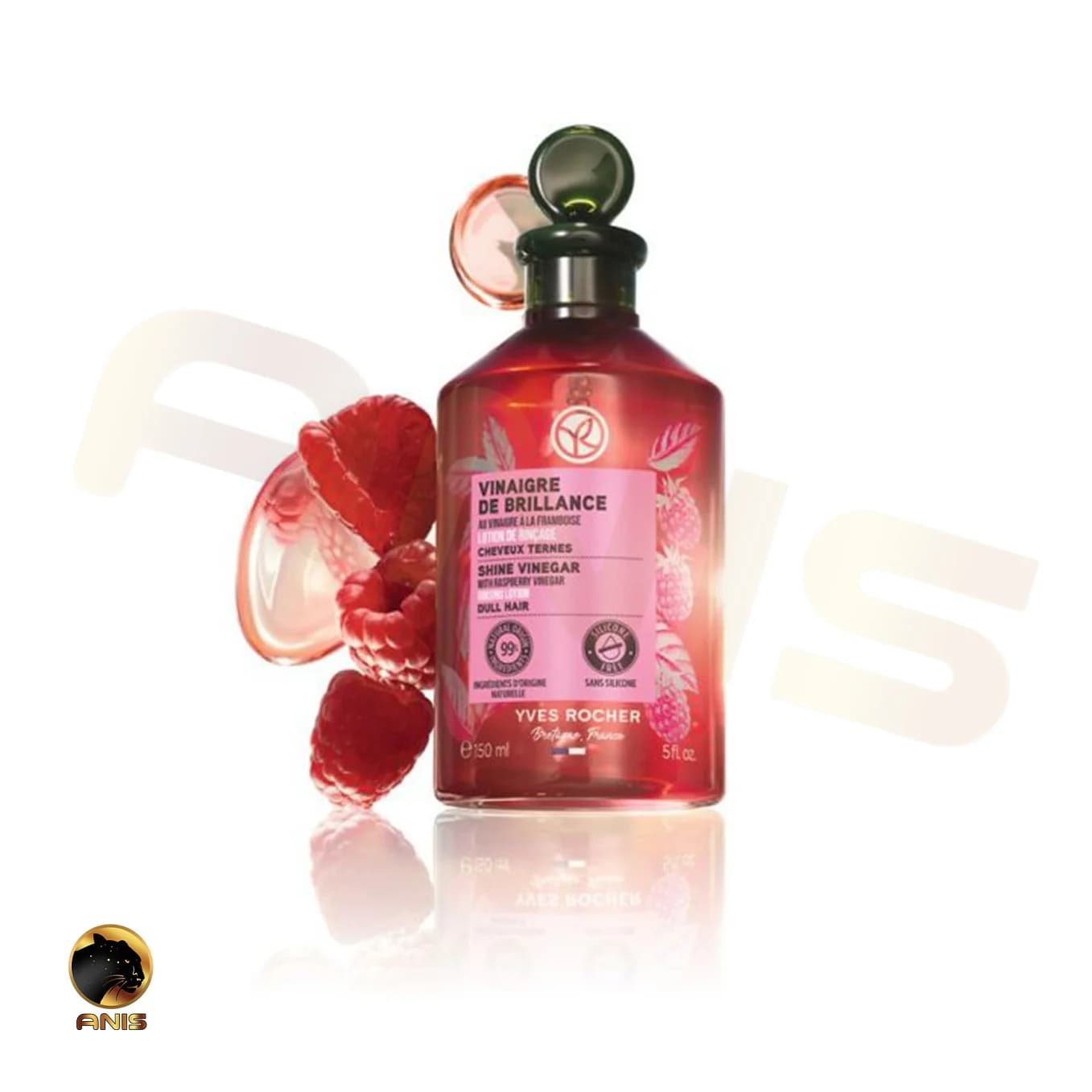 محلول تقویت مو Vinaigre De Brillance ایوروشه حاوی سرکه تمشک فرانسه 150 میل — تصویر ۳