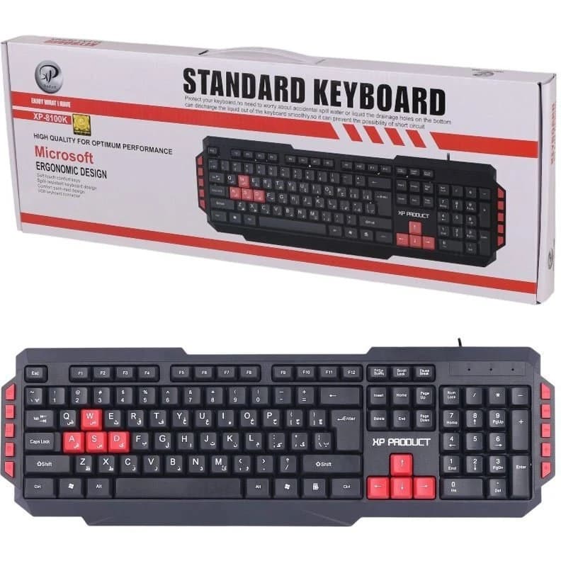 کیبورد سیم دار XP-PRODUCT مدل XP-8100 — تصویر ۲