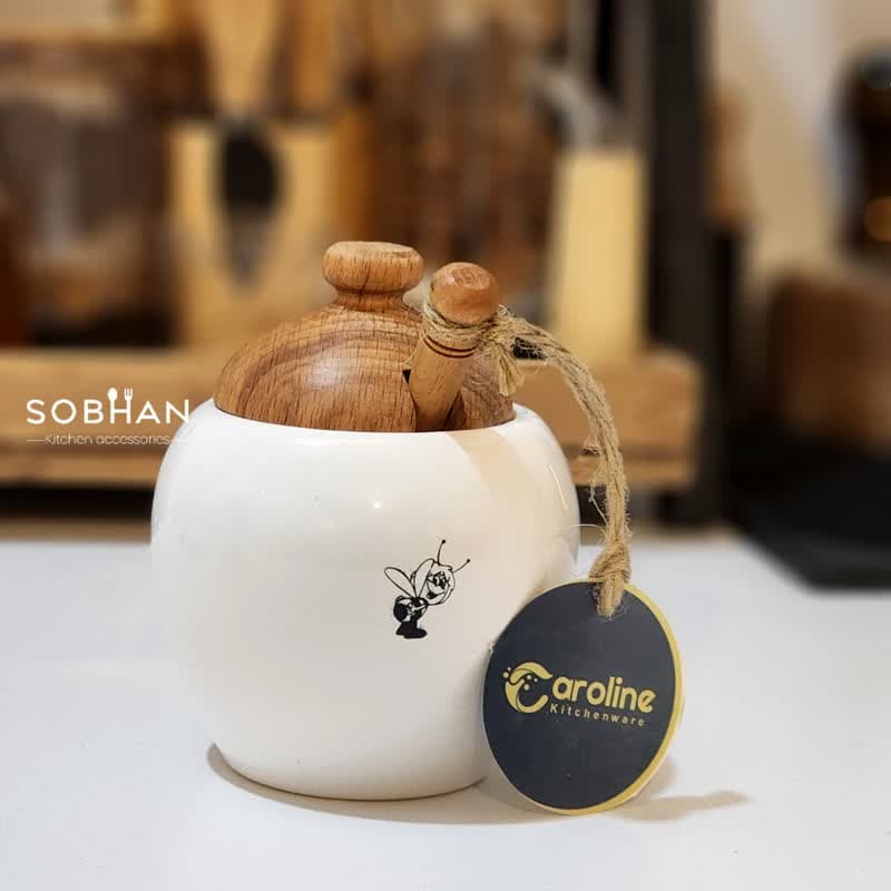 عسل خوری سرامیک هانی کوچک کارولین