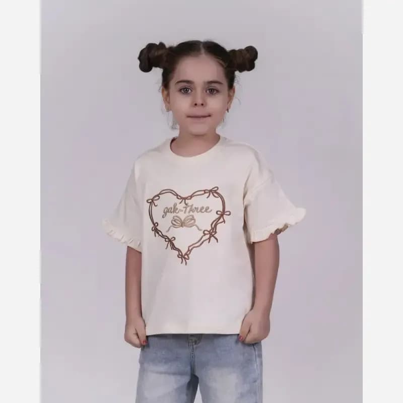 تیشرت دخترانه یکرو پنبه نرم و لطیف سایز 40 تا 55 — تصویر ۵