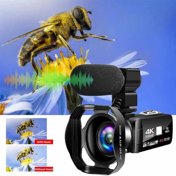 دوربین Vlogging مدل ۴K Ultra HD Camcorder 48.0MP — تصویر ۶