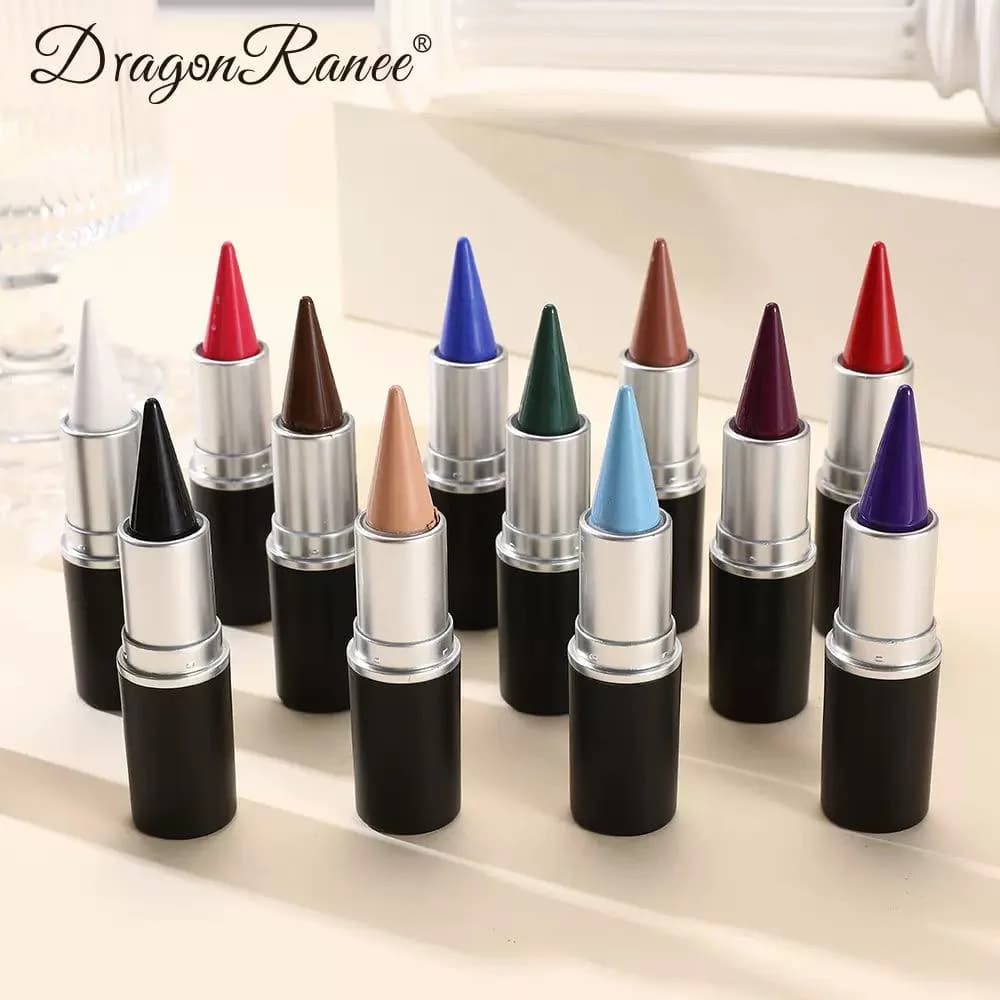 پک ۱۲ عددی خط چشم ژلهای استیکی رنگی دراگون رانی Dragon Ranee — تصویر ۲