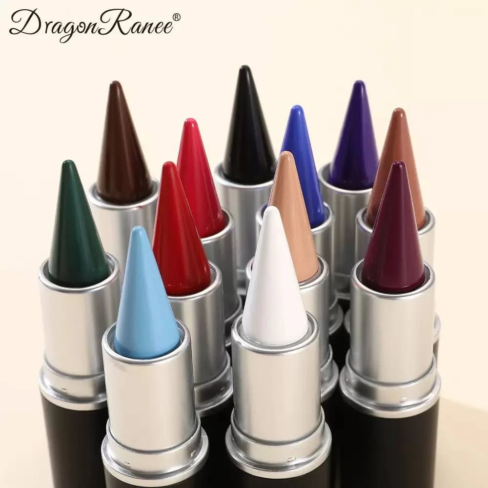 پک ۱۲ عددی خط چشم ژلهای استیکی رنگی دراگون رانی Dragon Ranee — تصویر ۵