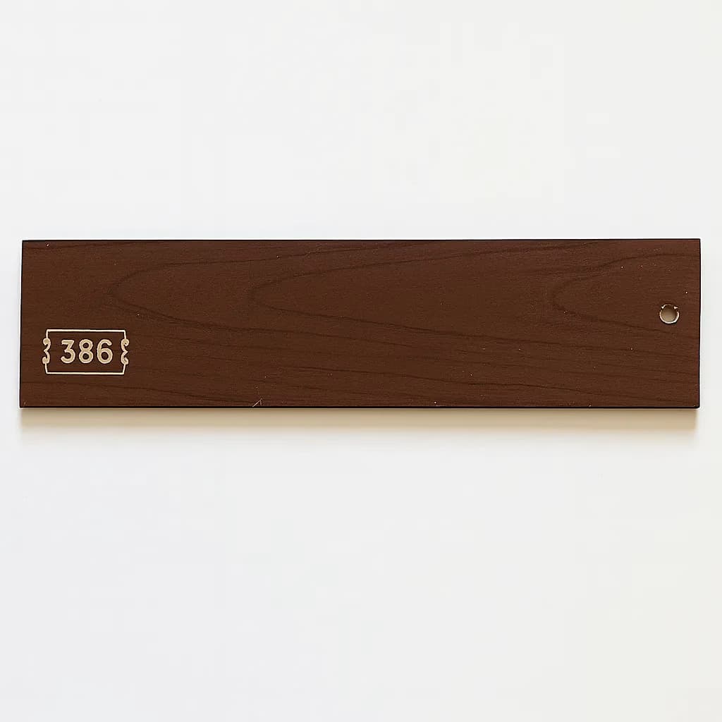 پرده کرکره ای چوبی قهوهای روشن طرح چوب 50 میلیمتری – کد HLVI90 — تصویر ۲