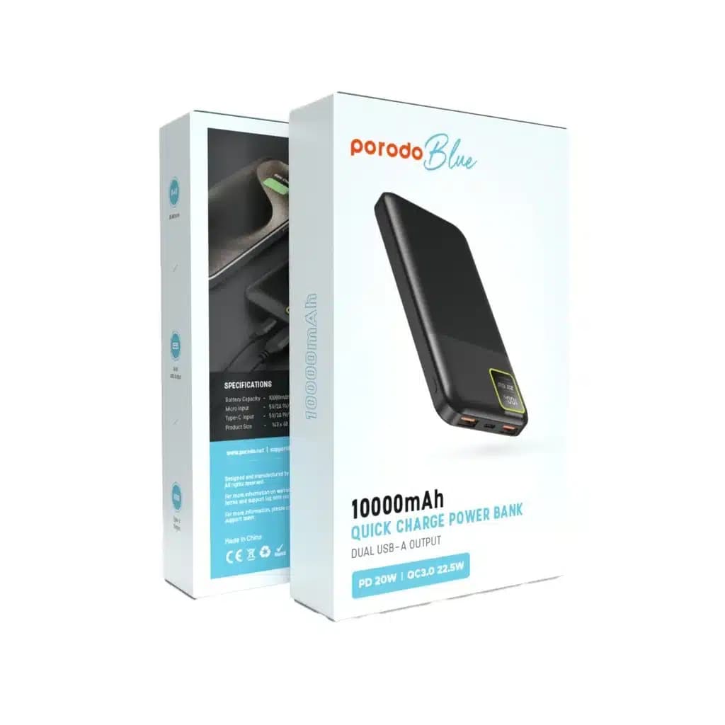 پاوربانک پرودو بلو مدل Porodo Blue 10000mAh — تصویر ۲