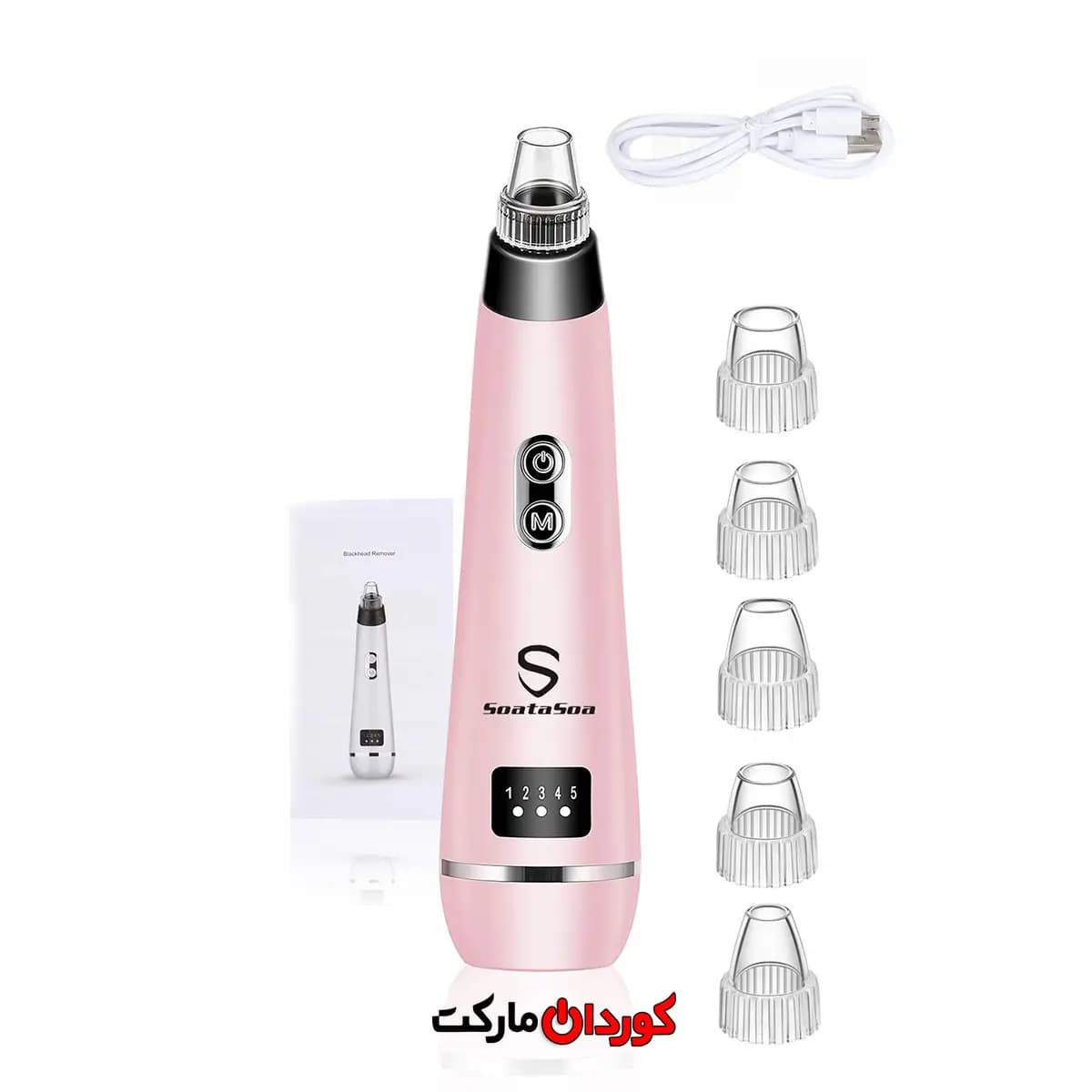 دستگاه مکش جوشهای سرسیاه و پاککننده منافذ پوست SoataSoa کد 26019 — تصویر ۲
