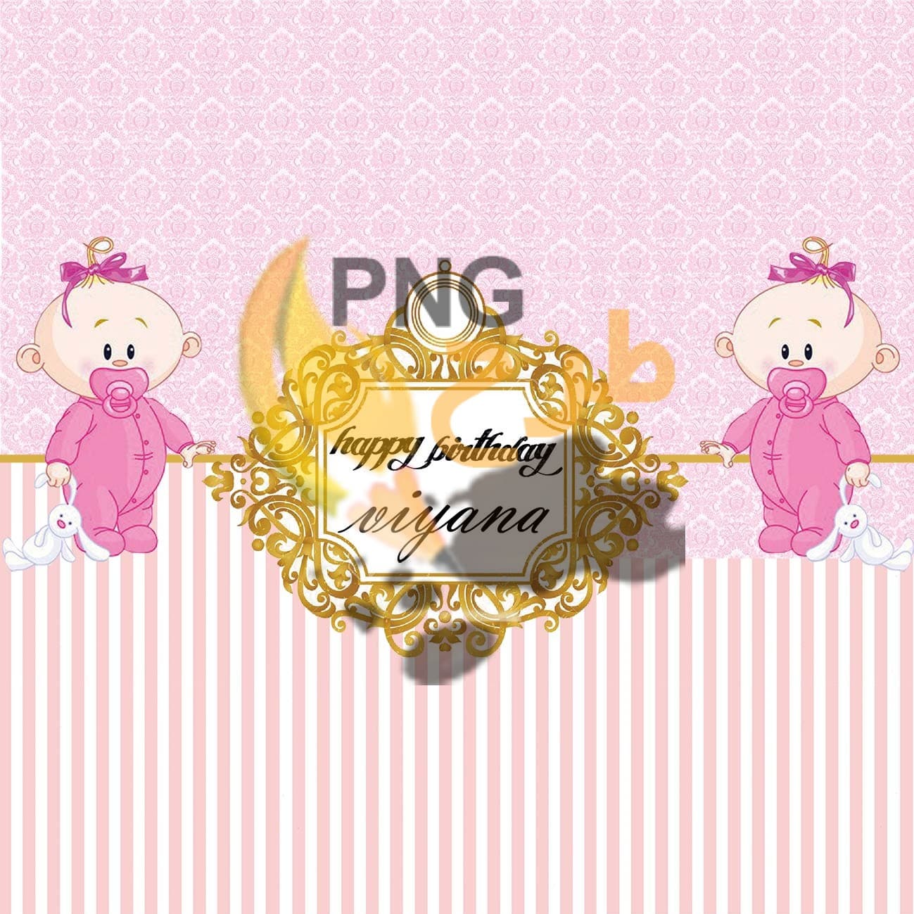 بنر لایه باز و با کیفیت تم تولد