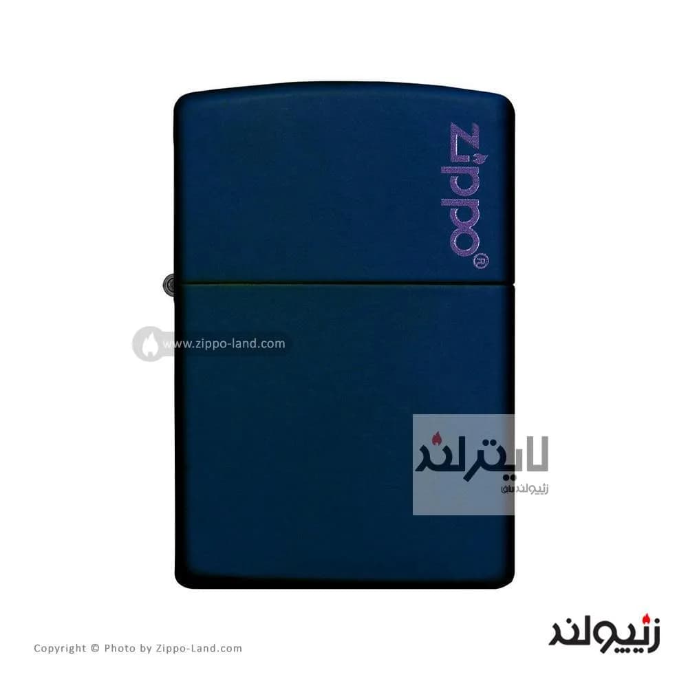 فندک زیپو مدل Classic Navy Matte Zippo Logo کد 239zl — تصویر ۲