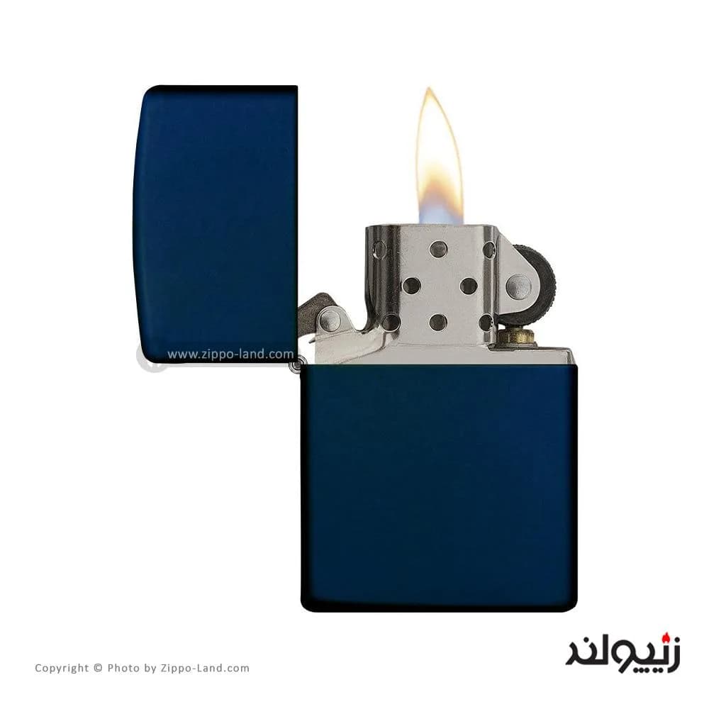 فندک زیپو مدل Classic Navy Matte کد 239 — تصویر ۴