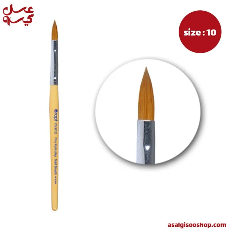 قلم کاشت اشکی گراف شماره 10 |GRAPH Size 10 Acrylic Nail Brush (Oval Tip)| کد 2478