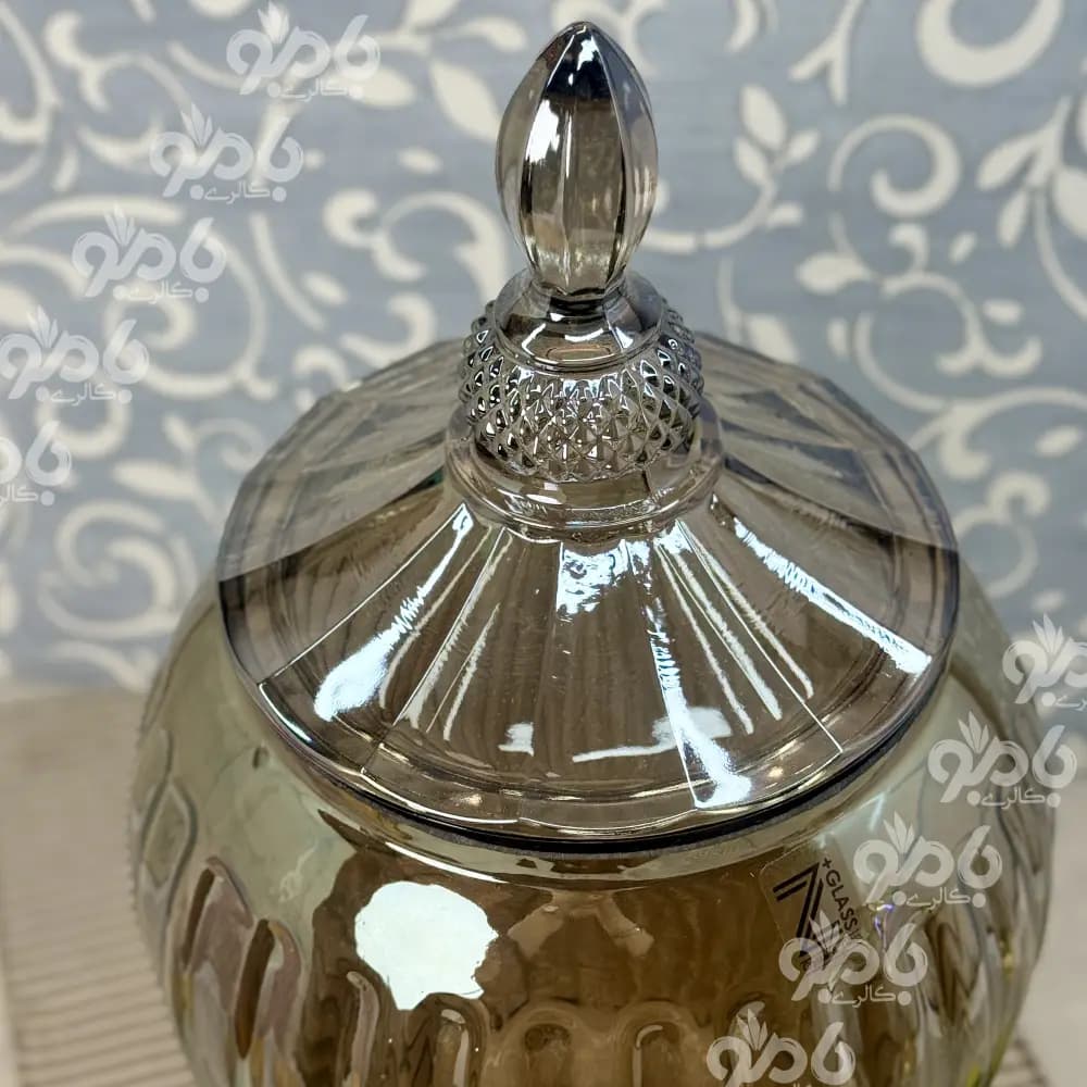 کلمن شیشه ای پینار پایه بلور شامپاینی — تصویر ۴