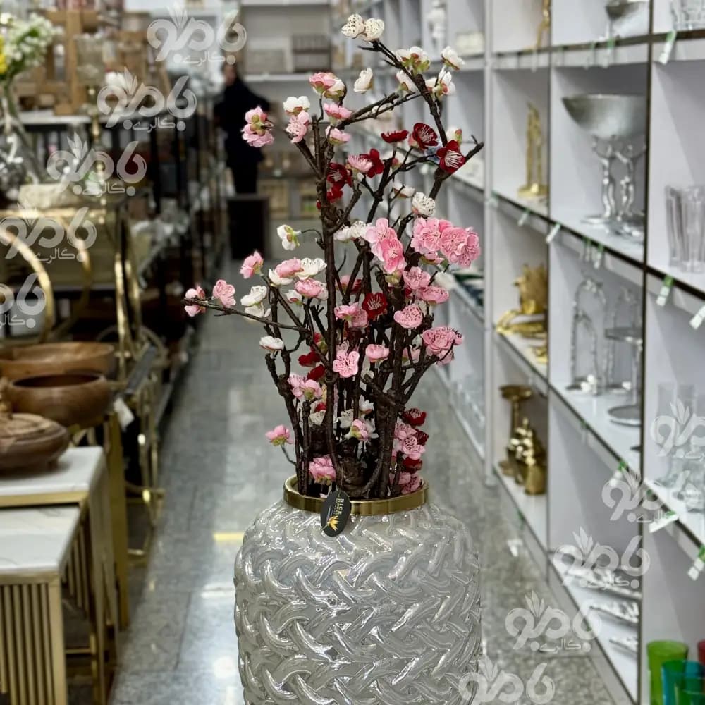 گل بلند شاخه شکوفه چوبی 00014