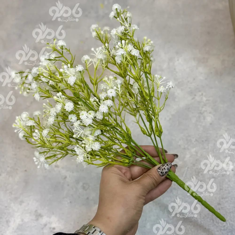 گل بوته ای عروس 9 بازو کد 2077 — تصویر ۳