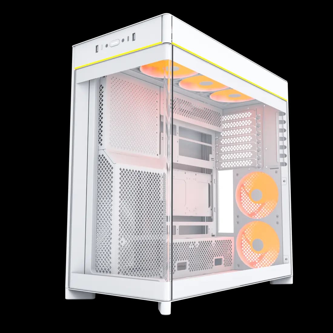 کیس گیمینگ مونتک مدل HS02 PRO White — تصویر ۸